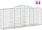 vidaXL - Schanskorven - 4 - st - gewelfd - 300x50x120/140 - cm - ijzer