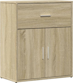 vidaXL - Dressoir - 60x31x70 - cm - bewerkt - hout - sonoma - eikenkleurig