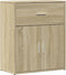 vidaXL - Dressoir - 60x31x70 - cm - bewerkt - hout - sonoma - eikenkleurig