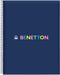 Notitieboekje Benetton Cool Marineblauw A4 120 Lakens