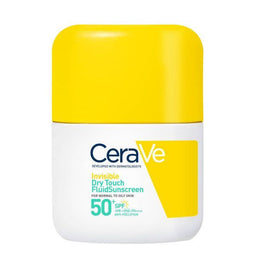 CeraVe Onzichtbare Dry Touch Zonnebrandfluïde SPF 50+ - Hoge UVA- en UVB-bescherming - Matte finish