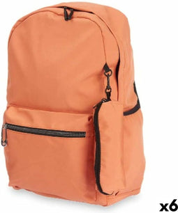 Schoolrugzak Oranje 37 x 50 x 7 cm (6 Stuks)