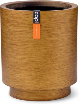 Capi Europe - Vaas cilinder Retro Gold & Copper - 11x12 - Goud - Opening Ø9.6 - Bloempot voor binnen - 5 jaar garantie - BRTG312