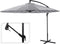 Zweefparasol voor tuin, terras of balkon 300 cm - Kantelbaar | Grijs