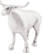 vidaXL - Stier - Sculptuur - Zilver - 20x17x23 - cm - van - Aluminium