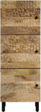 vidaXL - Hoge - kast - 40x33x110 - cm - massief - mangohout