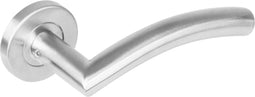 Intersteel Deurkruk Lisa 90° op rozet rvs geborsteld