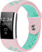 iMoshion Bandje Geschikt voor Fitbit Charge 2 / Mintgroen - iMoshion Siliconen sport band ronde drukknoop zonder pinnetje - Roze