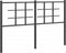 vidaXL - Hoofdbord - 140 - cm - metaal - zwart