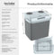 tectake® Elektrische Koelbox 32L - Koel- en warmhoudfunctie - ECO-modus - Grijs