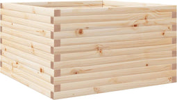 vidaXL - Plantenbak - 80x80x46 - cm - massief - grenenhout