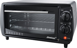 Steba KB9.2 - vrijstaande compacte oven - 9 liter - 800 Watt - timer - RVS behuizing - Zwart