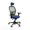 Bureaustoel met hoofdsteun Piqueras y Crespo 3D036G1 Marineblauw