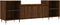 vidaXL - Tv-meubel - 160x35x55 - cm - bewerkt - hout - bruin - eikenkleur