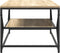 vidaXL - Salontafel - met - Plank - Sonoma - Eiken - 90x50x40 - cm - Gelaagd - Hout