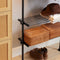 SoBuy KLS07-SCH - Telescoop Kledingrek - Verstelbaar B(52-80) x H(233-295) cm - Zwart