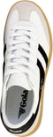 Gola Viper - Leren sportschoenen - Dempende binnenzool - Wit/zwart/gom