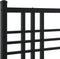 vidaXL - Bedframe - met - hoofdbord - metaal - zwart - 180x200 - cm