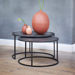 Light & Living Salontafel Talca - Antiek koper - Ø67,5+Ø75cm - Modern