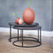 Light & Living Salontafel Talca - Antiek koper - Ø67,5+Ø75cm - Modern