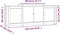 vidaXL - Dressoir - 164x37x68 - cm - massief - grenenhout - zwart