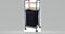 Badkamerrek - Wasmand - Badkamertrolley met wasmand - Op Wielen - Bamboe - Zwart - 38 x 32.5 x 89.5 cm
