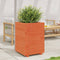 vidaXL - Plantenbak - 50x50x72,5 - cm - massief - grenenhout - wasbruin