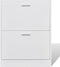 vidaXL - Schoenenkast - 63x24x147 - cm - bewerkt - hout - bruin - eikenkleur