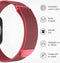 imoshion Milanees magnetisch bandje - Geschikt voor Apple Watch 1, 2, 3, 4, 5, 6, 7, 8, 9, 10 (42 mm), SE - 38/40/41 mm - Rood - M