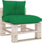 vidaXL - Palletkussens - 2 - st - stof - groen