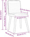 vidaXL - Eetkamerstoelen - 2 - st - stof - zwart