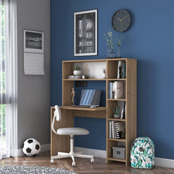Emob Locelso Bureau - Eik - 113 cm breed - Bruin - Spaanplaat - Op voorraad