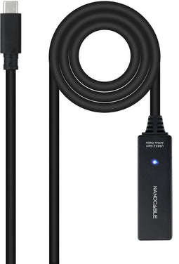 Nanocable 10.01.1311 USB-kabel USB 3.2 Gen 1 (3.1 Gen 1) 5 m USB C Zwart