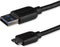 Startech USB3AUB3MS - USB 3.0 Micro B Kabel - 3 m - Zwart