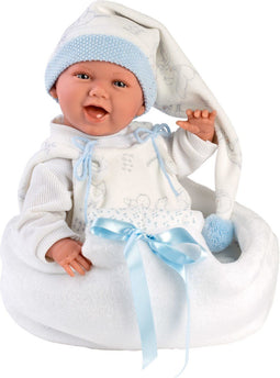 Llorens pop MIMO SONRISAS CAPAZO CIGÜEÑA AZUL 42 cm