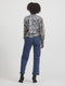 VILA VIAVELINE - V-neck L/S Top - Lange mouw - Blauw