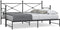 vidaXL - Slaapbank - met - onderschuifbed - zonder - matras - 90x200cm - staal - zwart