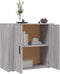 vidaXL - Dressoir - 80x33x70 - cm - bewerkt - hout - grijs - sonoma - eikenkleurig