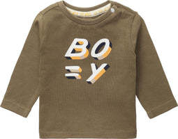 Noppies Tring - T-shirt - Lange mouwen - Maat 56 - GOTS biologisch katoen