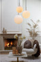 Light & Living Hanglamp Medina - Wit Glas- Ø40cm - Modern - Hanglampen Eetkamer, Slaapkamer, Woonkamer