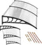 Luifel - dubbele deurluifel - polycarbonaat - 96x196,5x27 cm