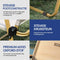 NIVADA Campingstoel - Opvouwbaar - 120kg Draagkracht - Beige