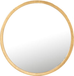 J-Line spiegel Mona Rond - ijzer/glas - goud - extra small - Ø 30 cm