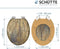 SCHÜTTE 80124 - WC-Bril - Soft Close - MDF-Hout - Belastbaar tot 175 kg - Bruin