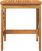 vidaXL - Tuin - Bijzettafel - Bruin - 45x45x50 - cm - Massief - Acaciahout