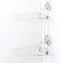 Everloc Push 'n Loc - Hoekrek Dubbel - Verchroomd - 21x36x26 cm