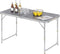 WOLTU CPT8122sg - Inklapbare kampeertafel - Hoogte verstelbaar 60 x 120 cm - Grijs