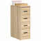 vidaXL - Garagekast - 30x51x85 - cm - massief - grenenhout - sonoma - eikenkleurig