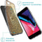 iMoshion Hoesje Geschikt voor iPhone SE (2022) / SE (2020) / 8 / 7 / 6s / 6 Hoesje Siliconen - iMoshion Design hoesje - Goud / Transparant / Allover de luxe