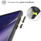iMoshion Hoesje Geschikt voor Samsung Galaxy S22 Ultra Hoesje Shockproof - iMoshion Rugged Hybrid Carbon Case - Zwart